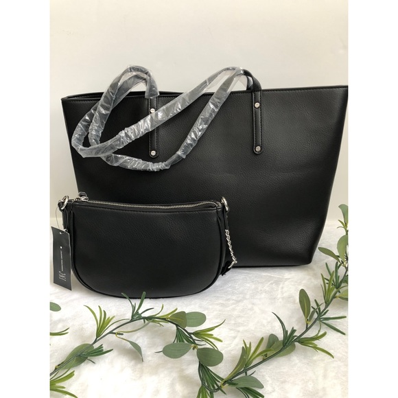 INC International Concepts Zoiey 2-1 Tote, Black, NWT - Picture 2 of 9